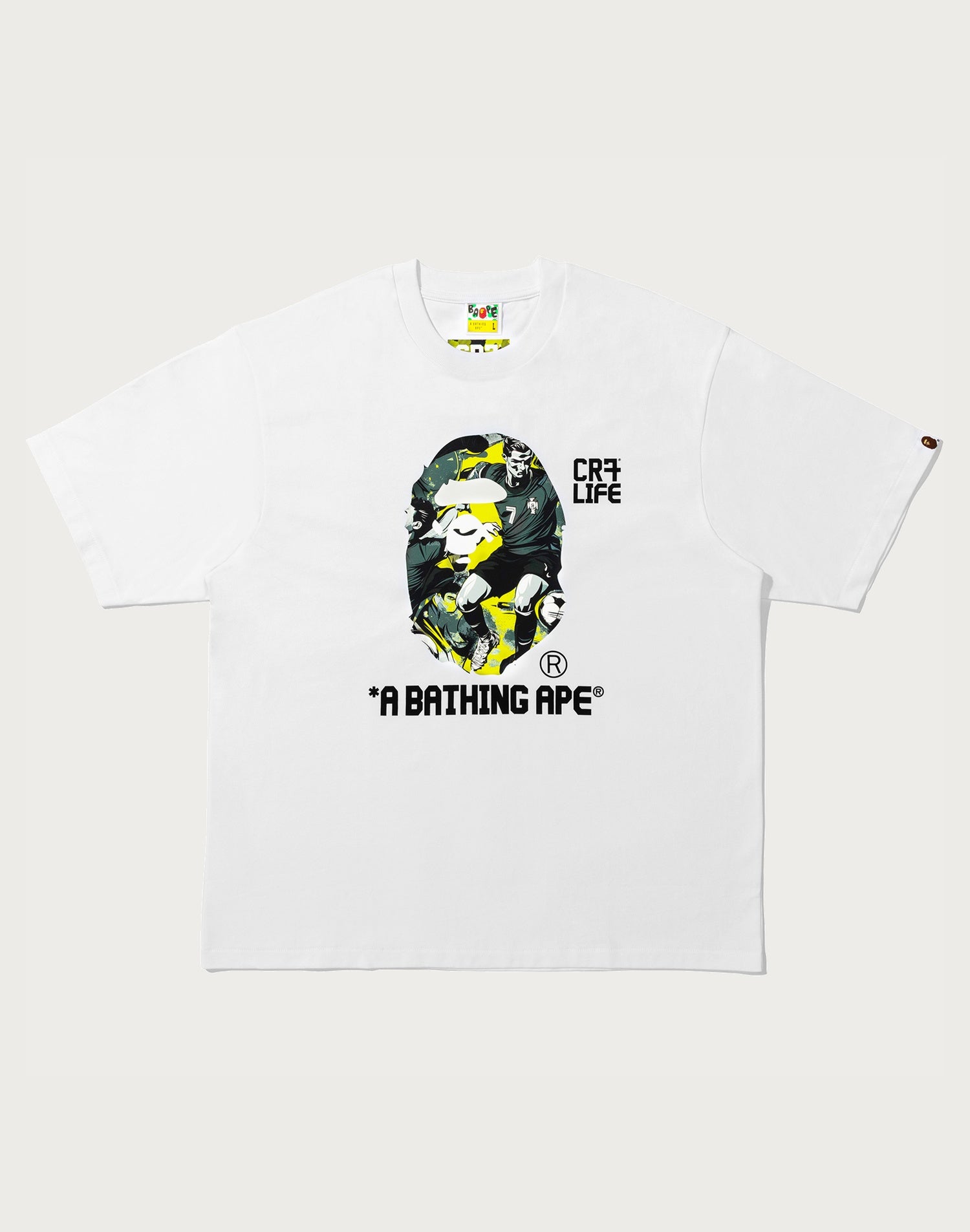 BAPE X CR7 LIFE GRAPHIC A BATHING APE RELAXED FIT TEE #1 MENS