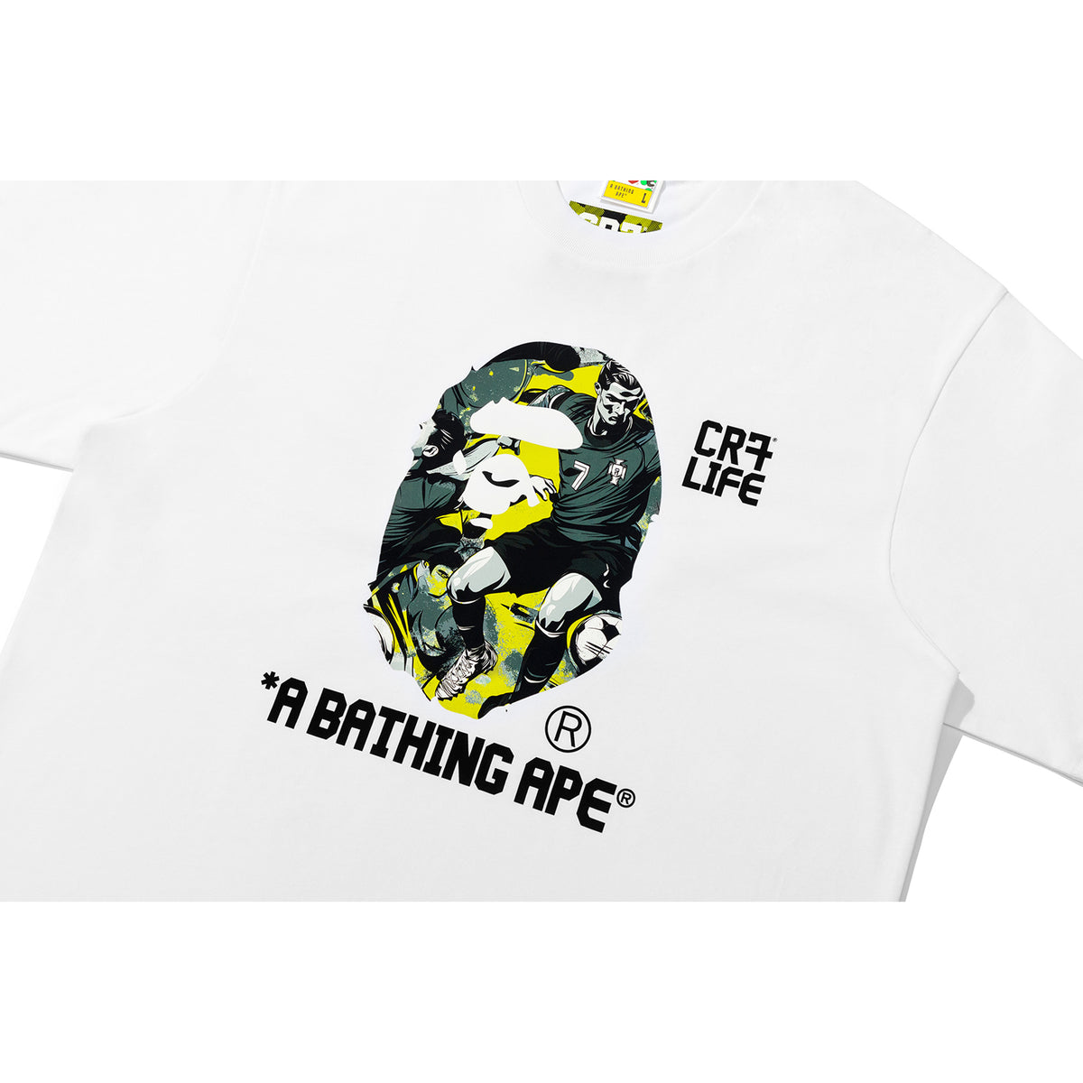 BAPE X CR7 LIFE GRAPHIC A BATHING APE RELAXED FIT TEE #1 MENS