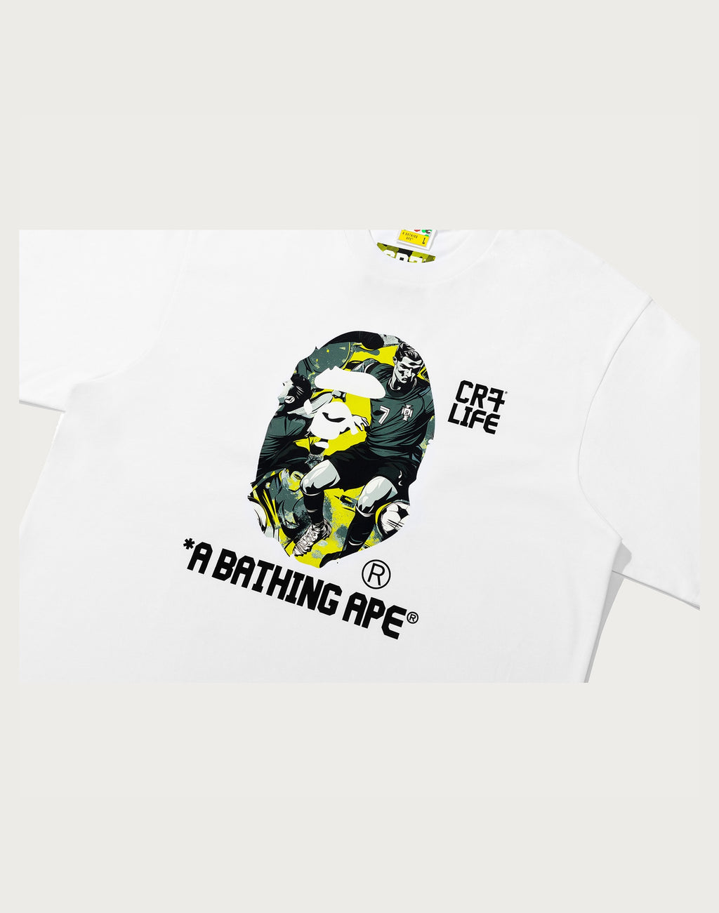 BAPE X CR7 LIFE GRAPHIC A BATHING APE RELAXED FIT TEE #1 MENS
