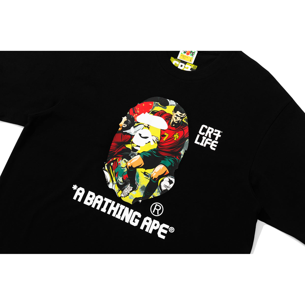 BAPE X CR7 LIFE GRAPHIC A BATHING APE RELAXED FIT TEE #2 MENS