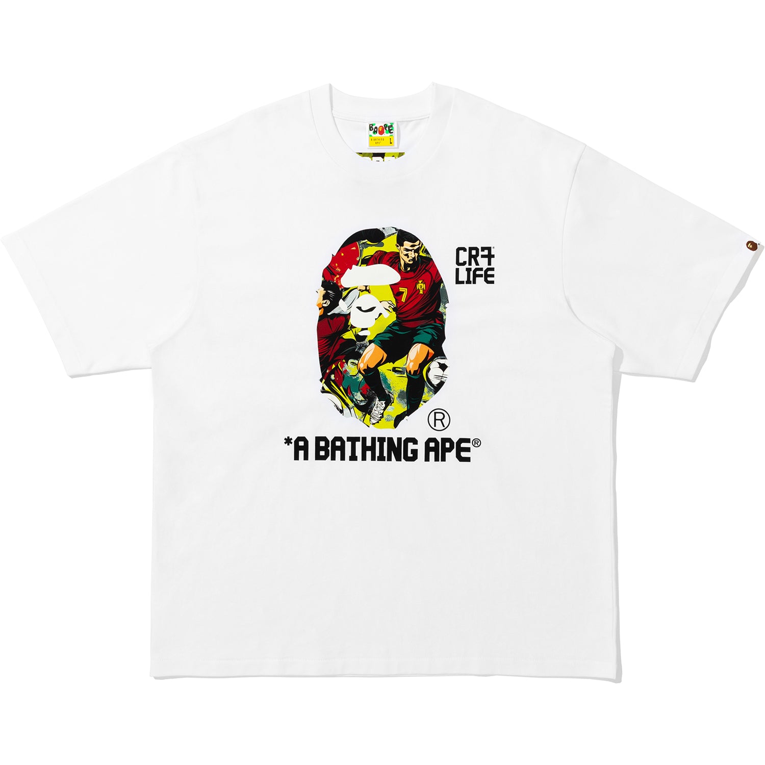 BAPE X CR7 LIFE GRAPHIC A BATHING APE RELAXED FIT TEE #2 MENS – us