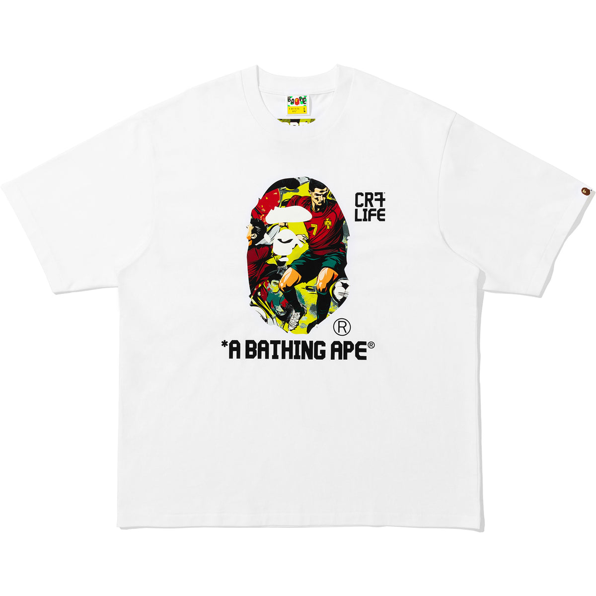 BAPE X CR7 LIFE GRAPHIC A BATHING APE RELAXED FIT TEE #2 MENS