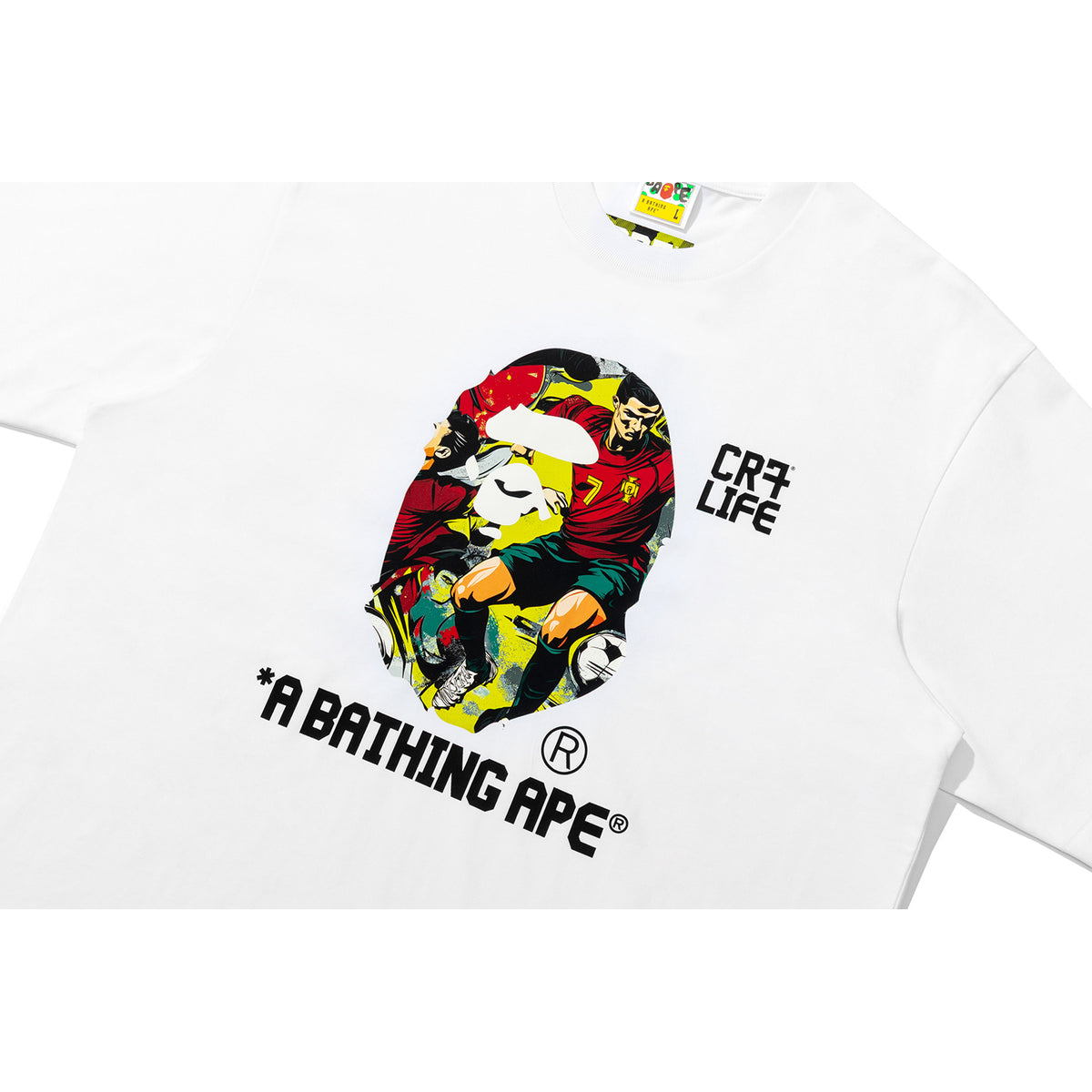 BAPE X CR7 LIFE GRAPHIC A BATHING APE RELAXED FIT TEE #2 MENS