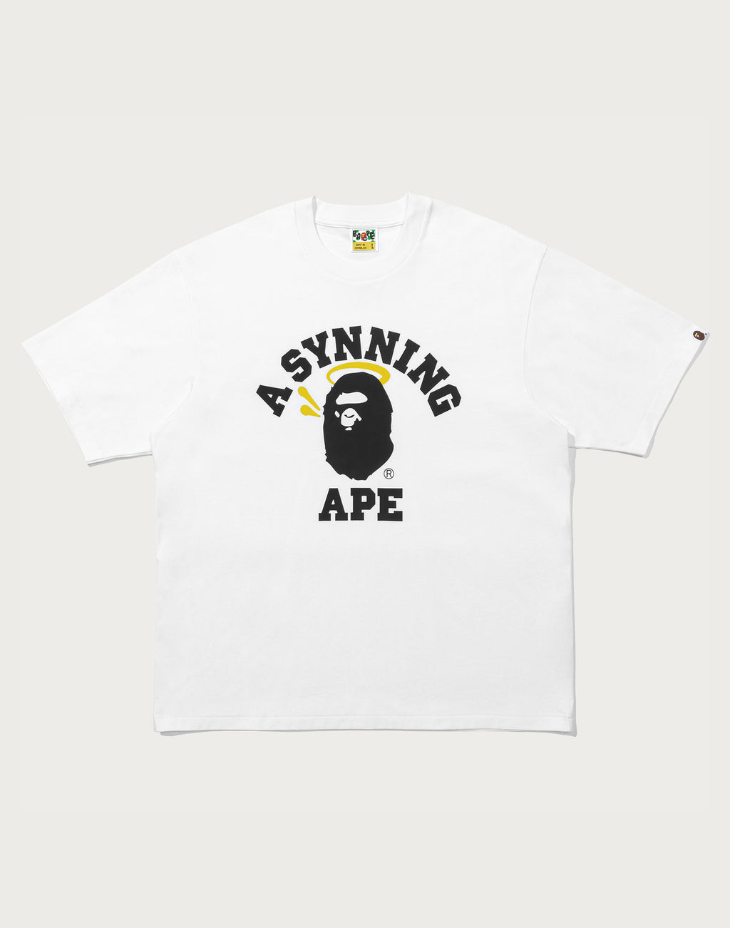 BAPE X SPOTIFY BY CENTRAL CEE COLLEGE RELAXED FIT TEE MENS