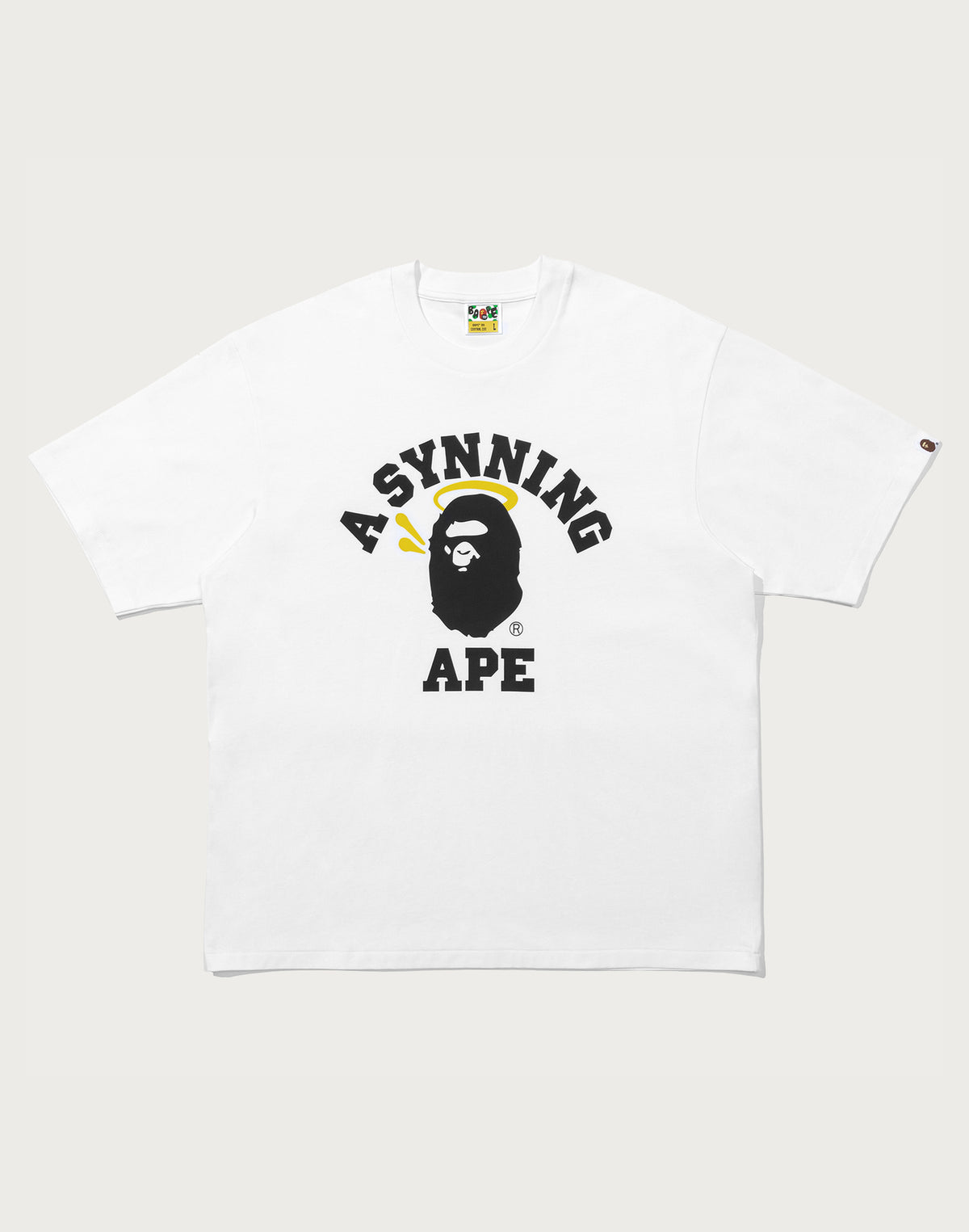 BAPE X SPOTIFY BY CENTRAL CEE COLLEGE RELAXED FIT TEE MENS