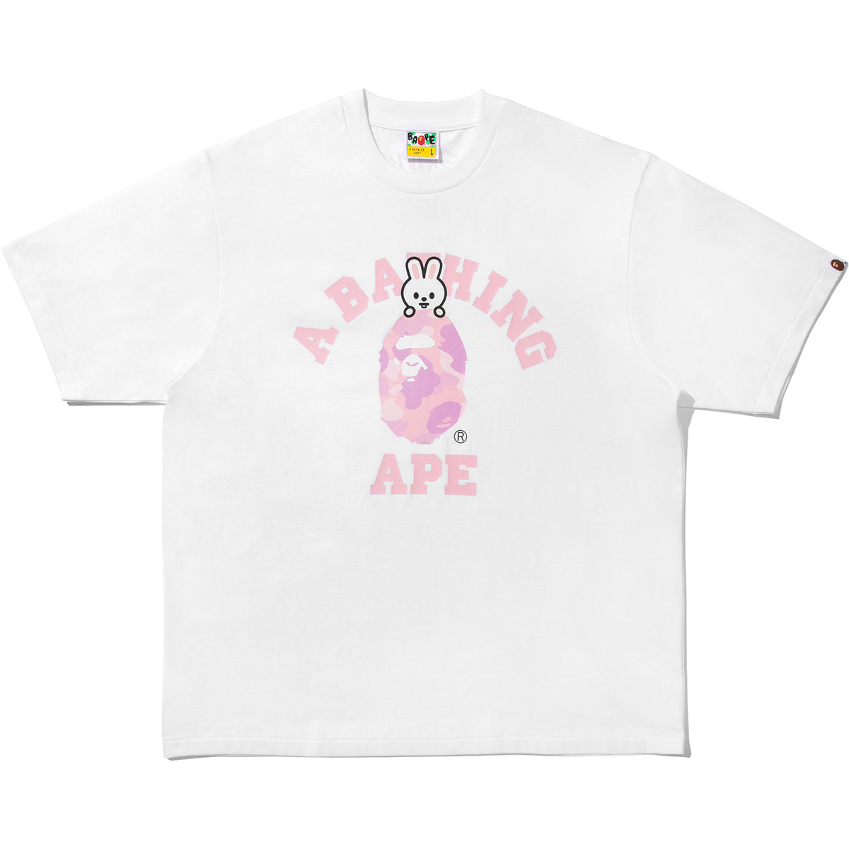 BAPE X STRAY KIDS LEEBIT COLLEGE TEE MENS