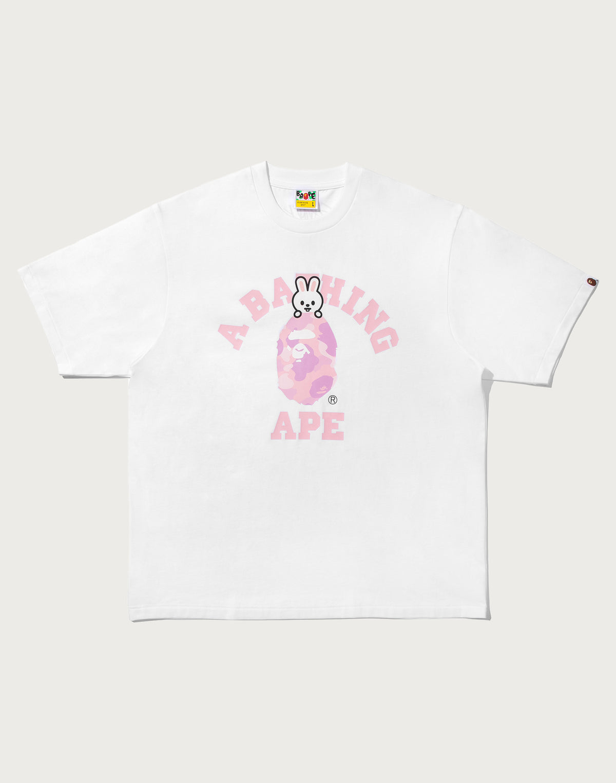 BAPE X STRAY KIDS LEEBIT COLLEGE TEE MENS