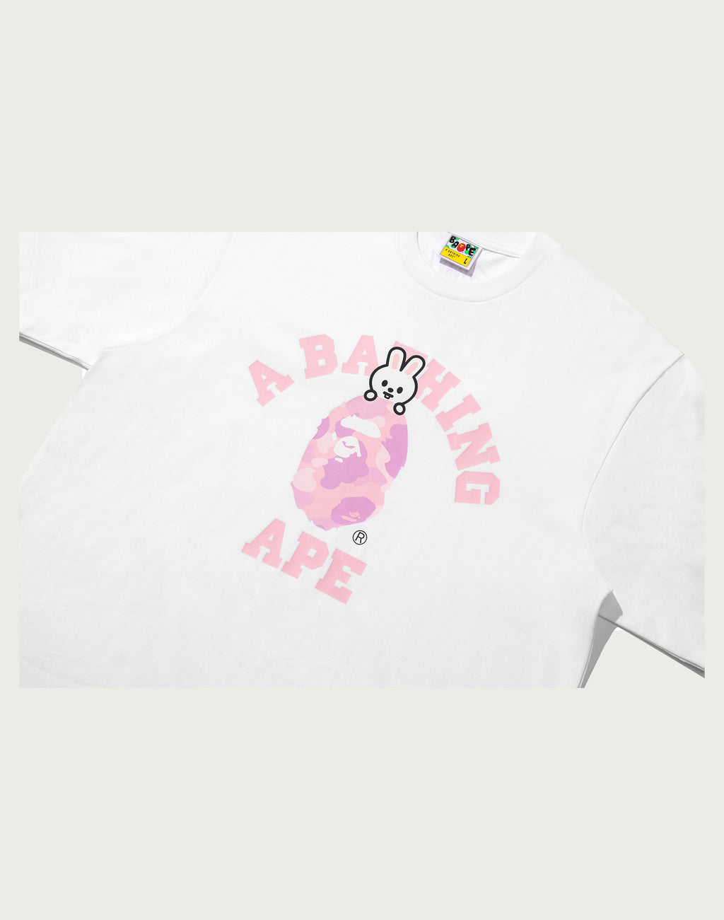 BAPE X STRAY KIDS LEEBIT COLLEGE TEE MENS
