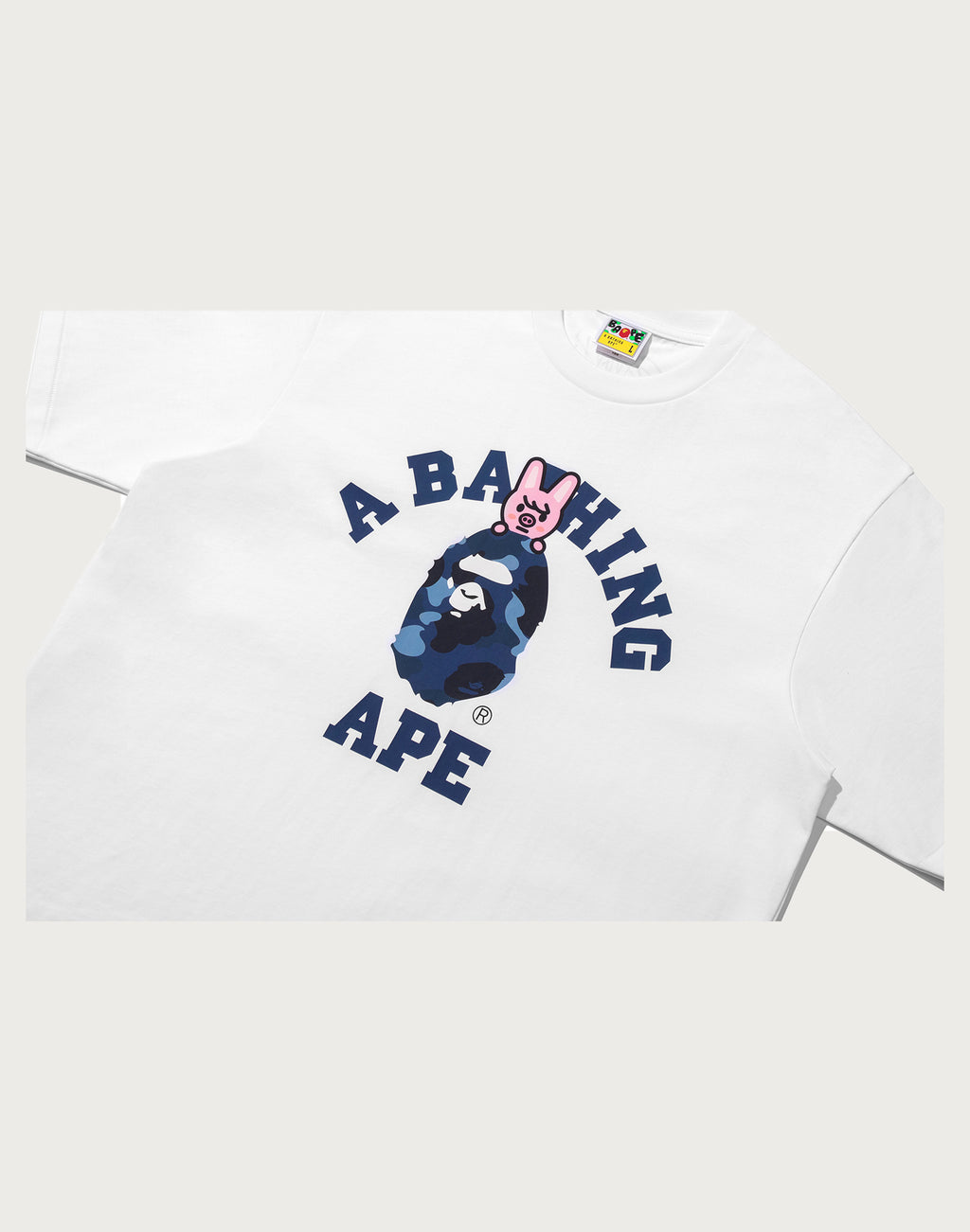 BAPE X STRAY KIDS DWAEKKI COLLEGE TEE MENS