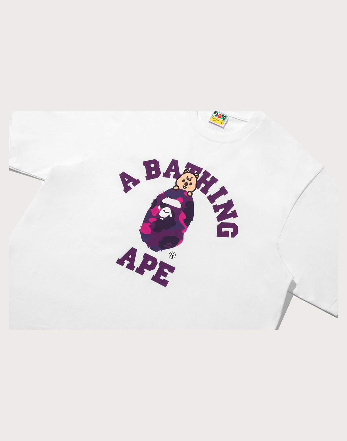 BAPE X STRAY KIDS HAN QUOKKA COLLEGE TEE MENS