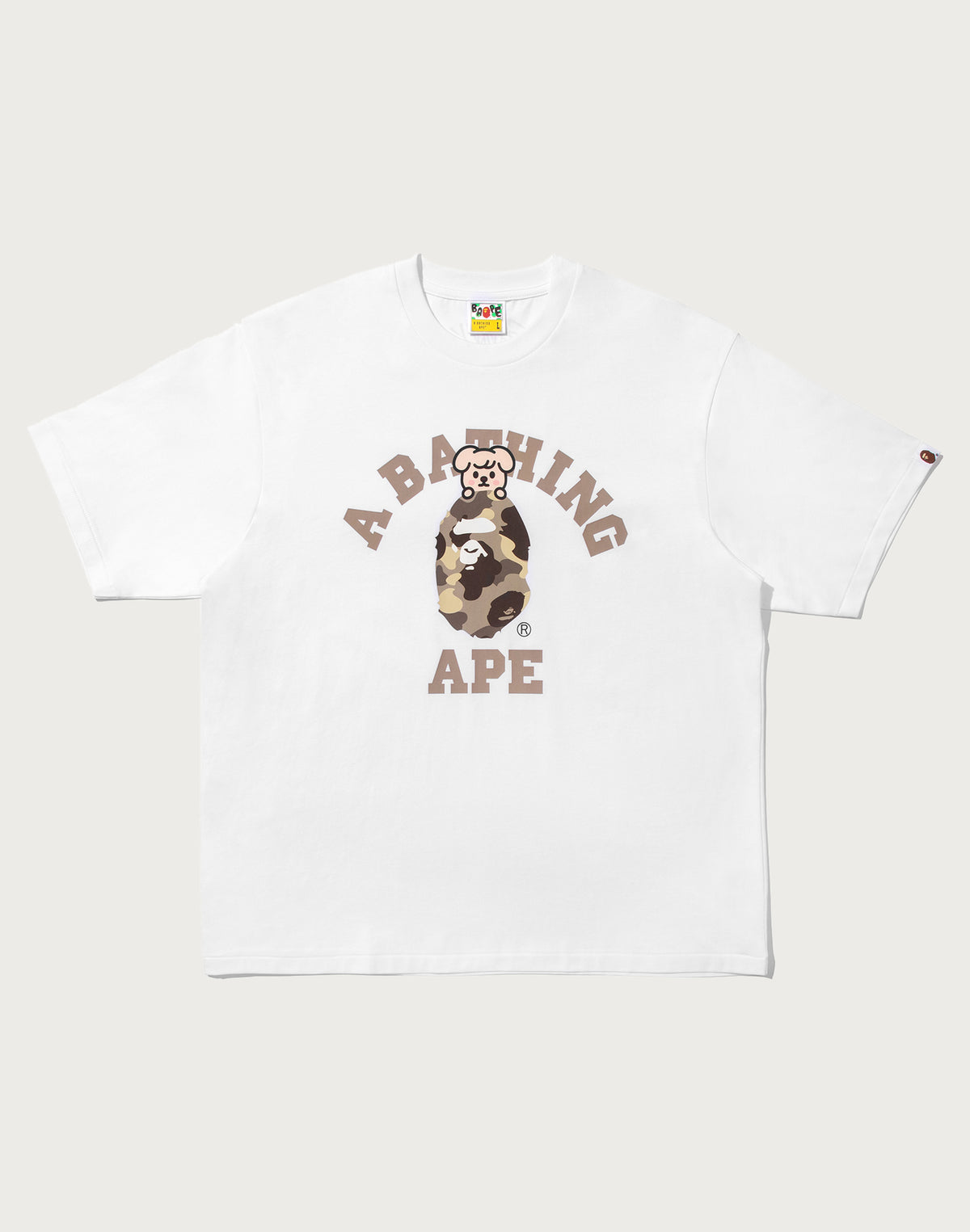 BAPE X STRAY KIDS PUPPYM COLLEGE TEE MENS