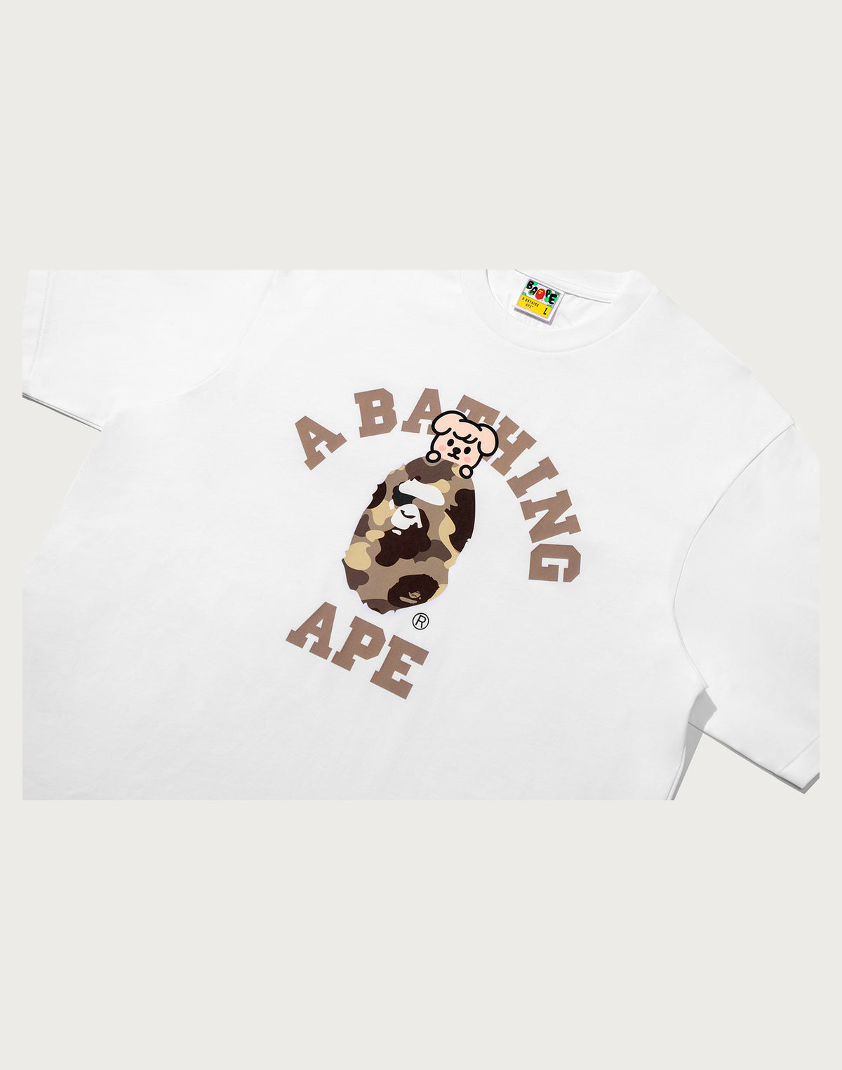BAPE X STRAY KIDS PUPPYM COLLEGE TEE MENS
