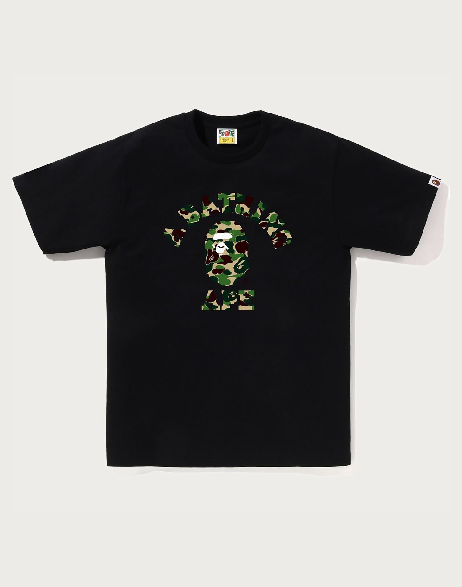 BAPE Mens ABC Camo College Tee – Stylish Cotton T-Shirt – us.bape.com