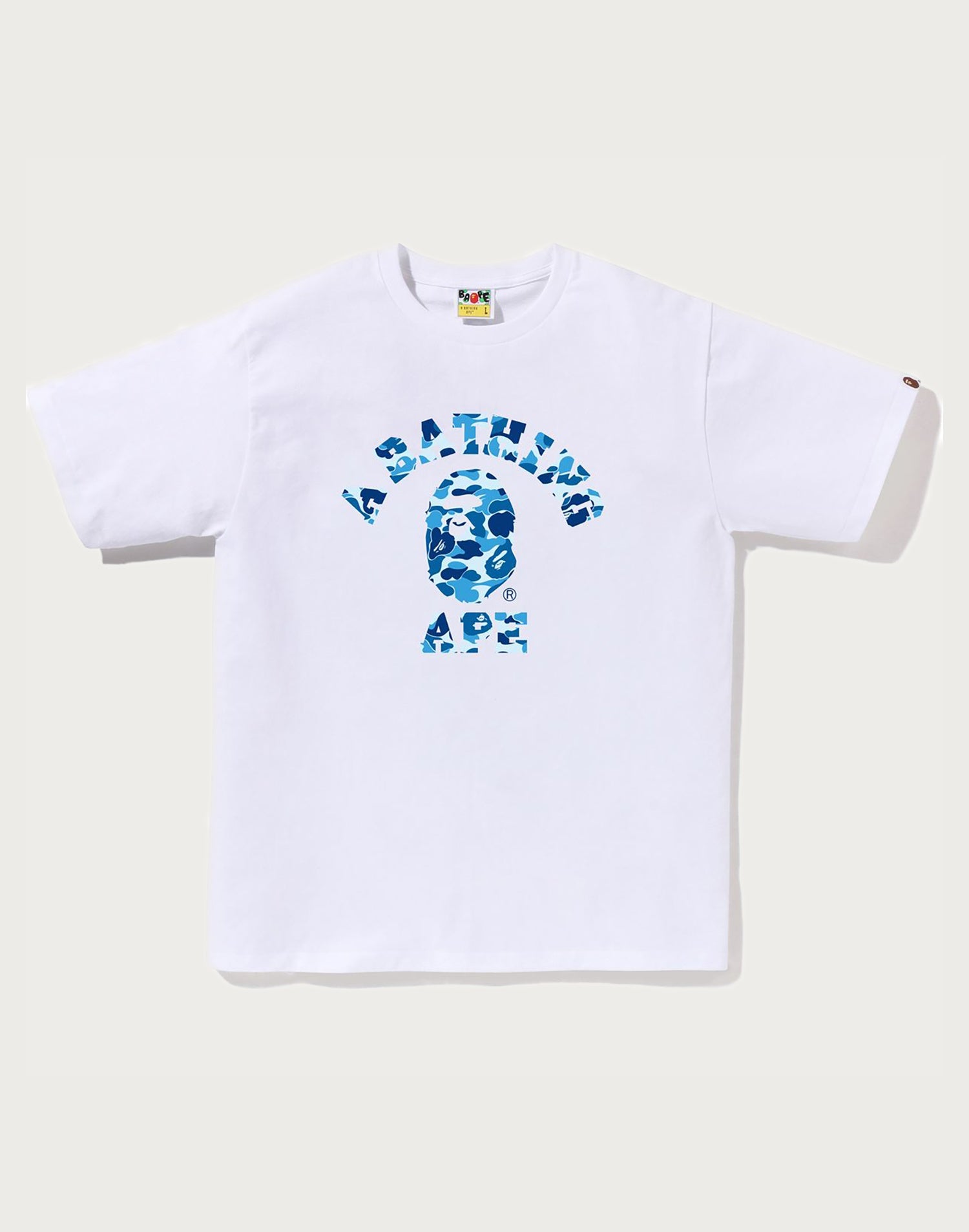 BAPE Mens ABC Camo College Tee – Stylish Cotton T-Shirt – us.bape.com