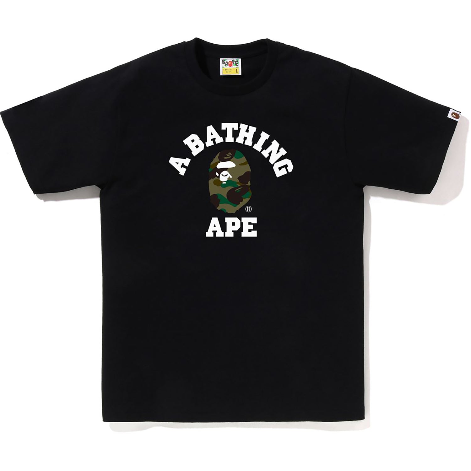 APE BAPE 1st Camo College Logo tシャツ M Bape 1ST CAMO College Tee - Autumn Camo Print | Bathing Ape USA