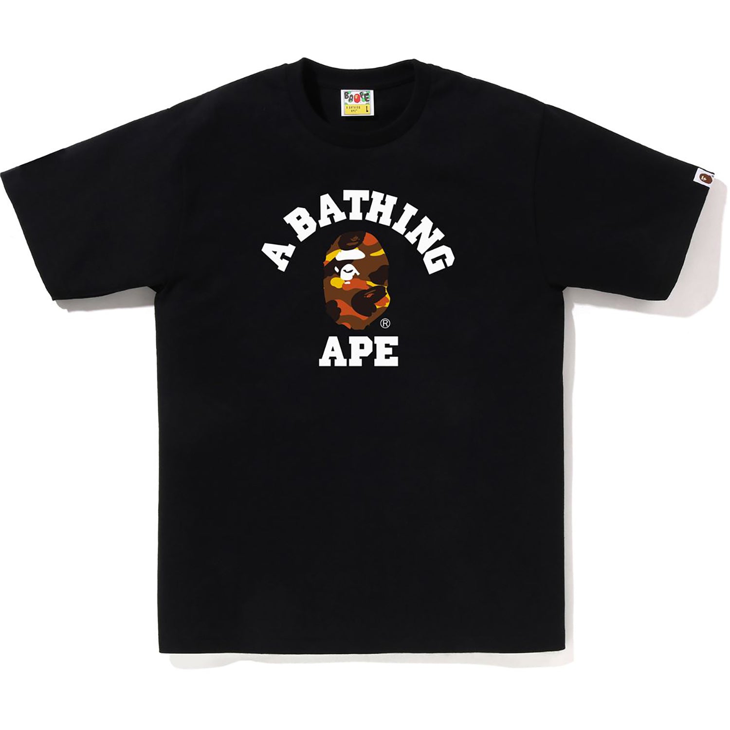 Bape 1ST CAMO College Tee - Autumn Camo Print | Bathing Ape USA