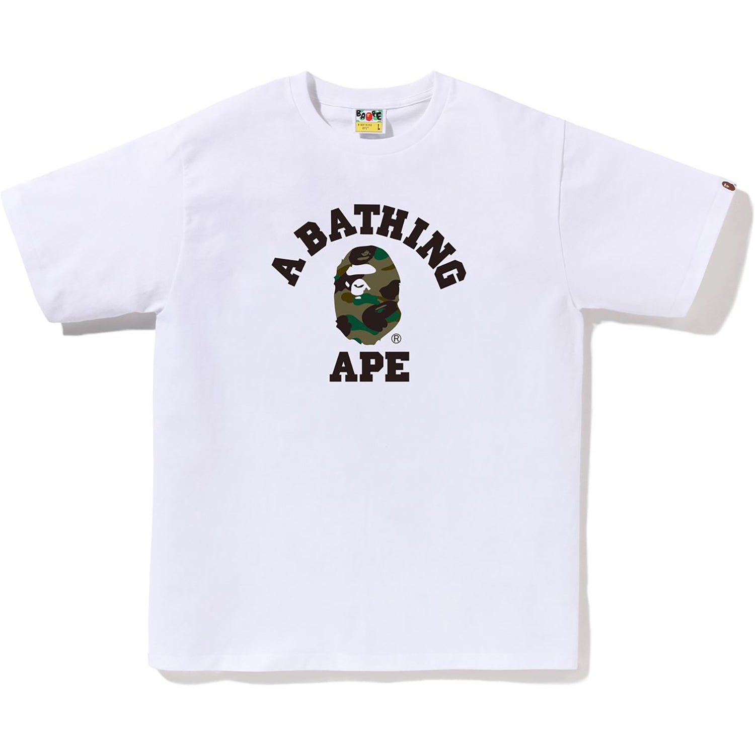 Bape 1ST CAMO College Tee - Autumn Camo Print | Bathing Ape USA