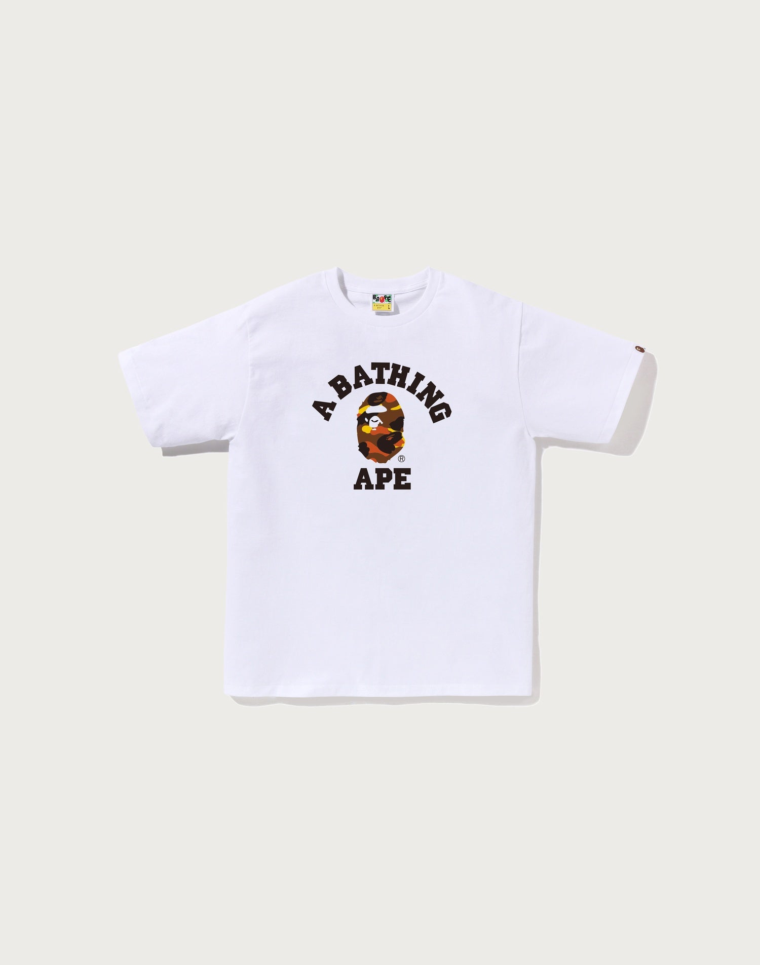 Bape 1ST CAMO College Tee - Autumn Camo Print | Bathing Ape USA