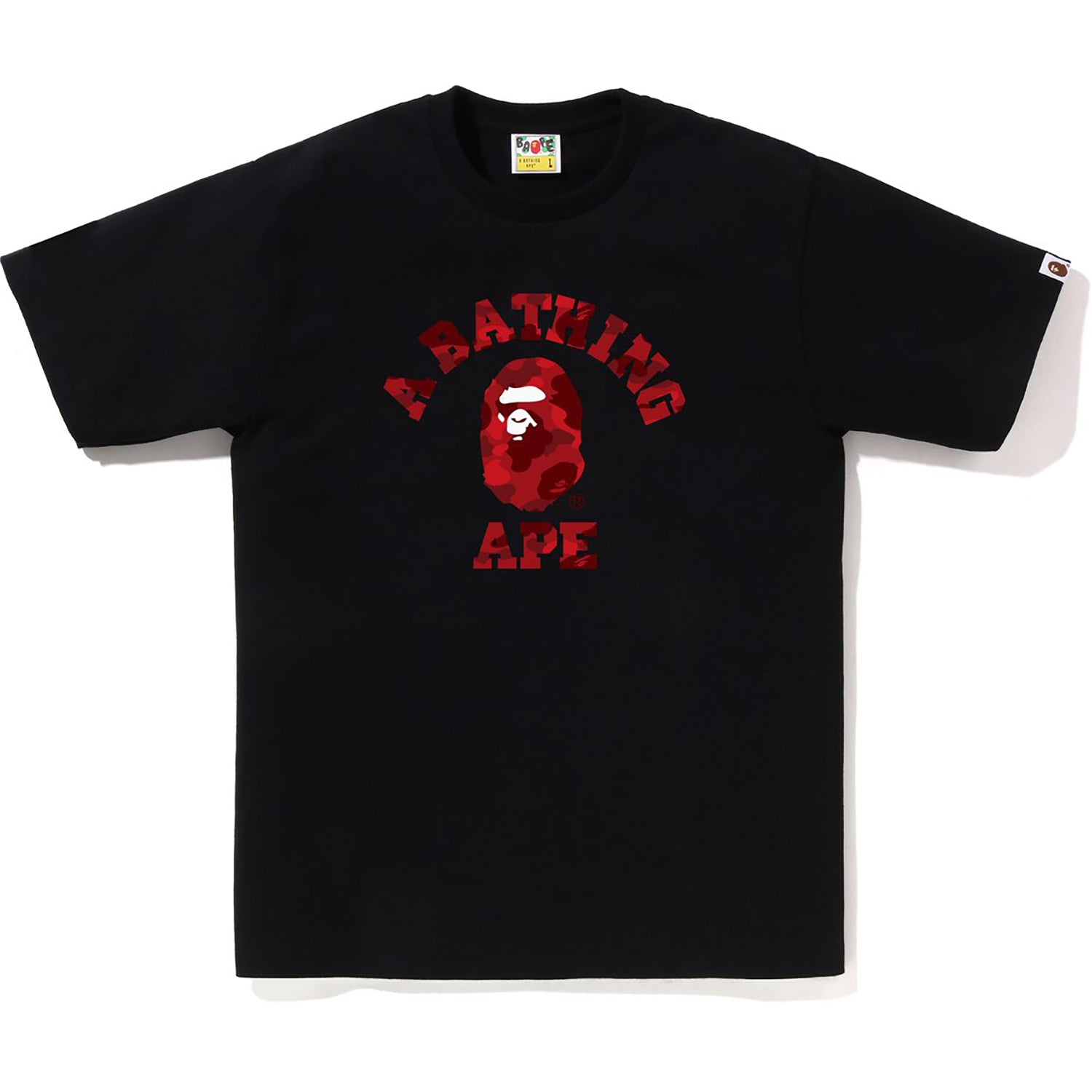 BAPE Color Camo College Tee - Men's Cotton T-Shirt | A Bathing Ape
