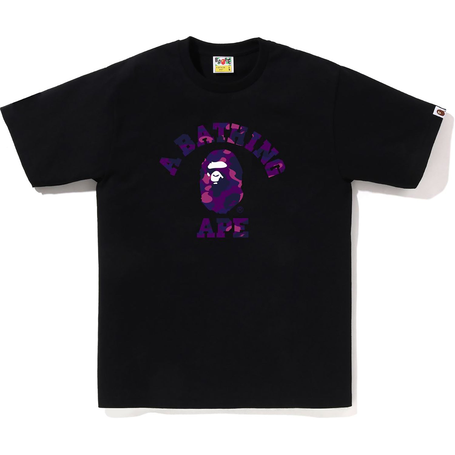 BAPE Color Camo College Tee - Men's Cotton T-Shirt | A Bathing Ape