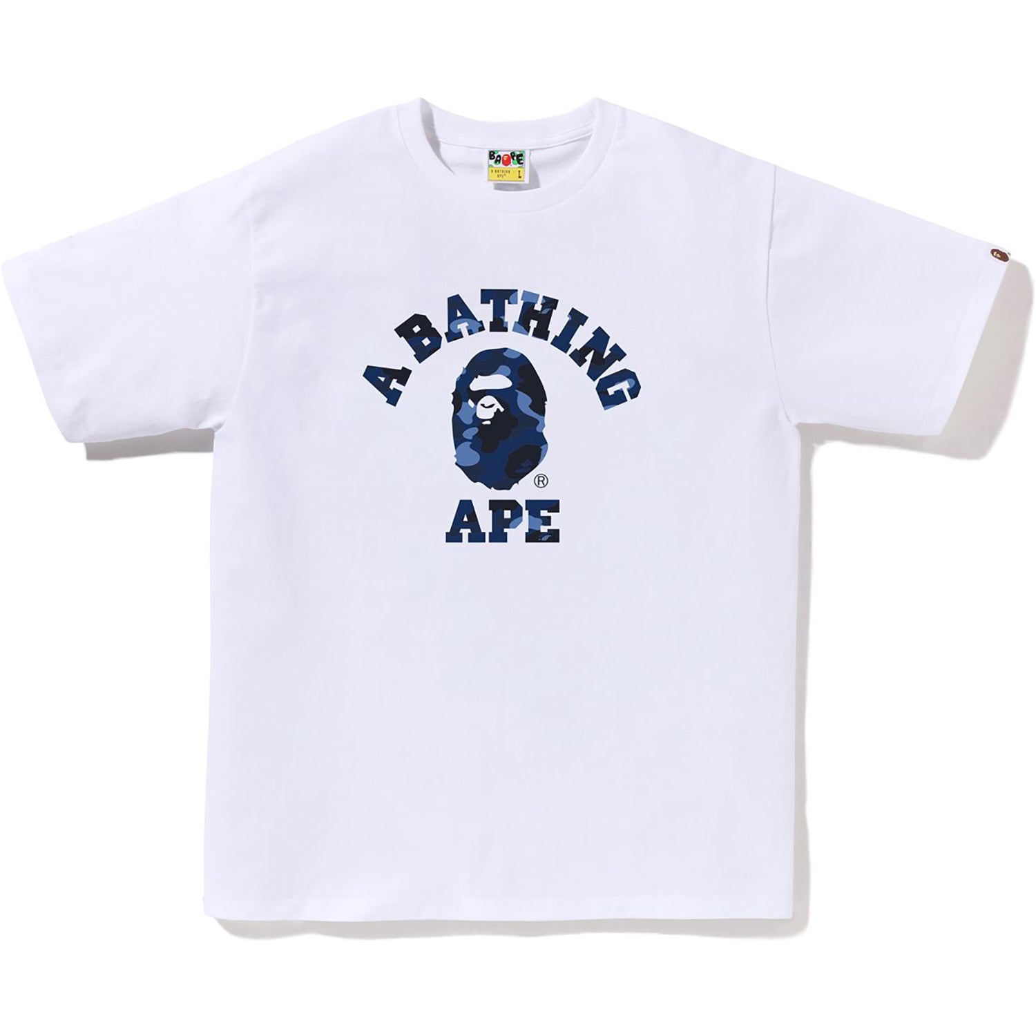 BAPE Color Camo College Tee - Men's Cotton T-Shirt | A Bathing Ape