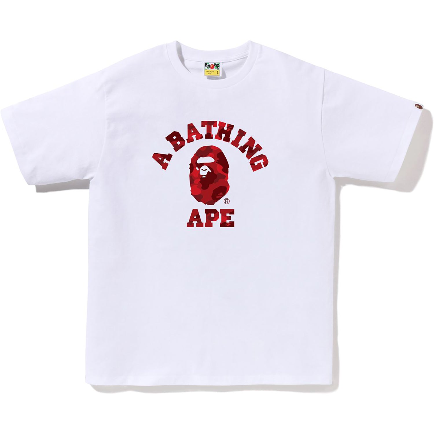 トップス COLOR CAMO COLLEGE TEE BAPE Color Camo College Tee - Men's Cotton T-Shirt | A Bathing Ape