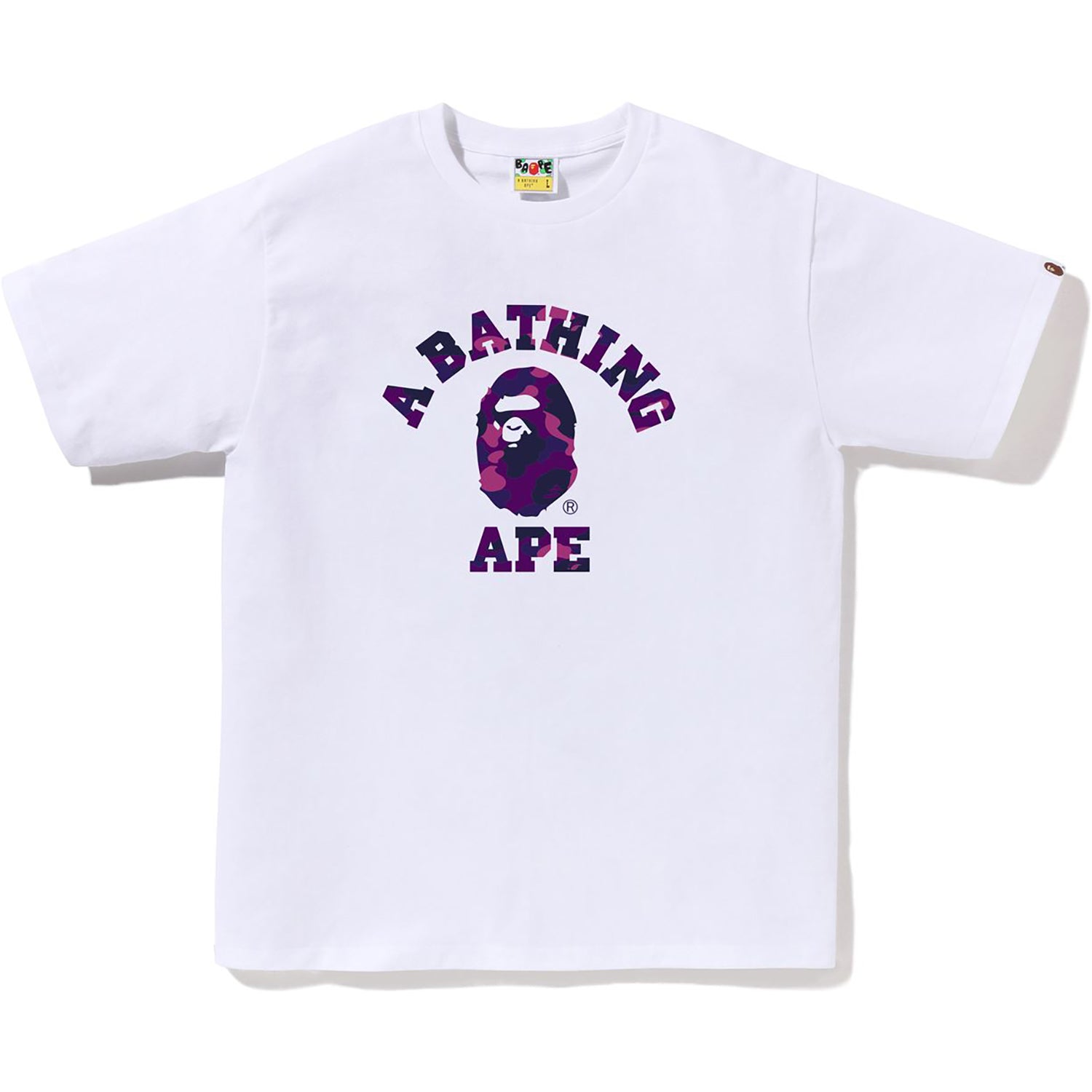 BAPE Color Camo College Tee - Men's Cotton T-Shirt | A Bathing Ape