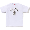 BAPE MENS TREE EDGE CAMO COLLEGE T-SHIRT