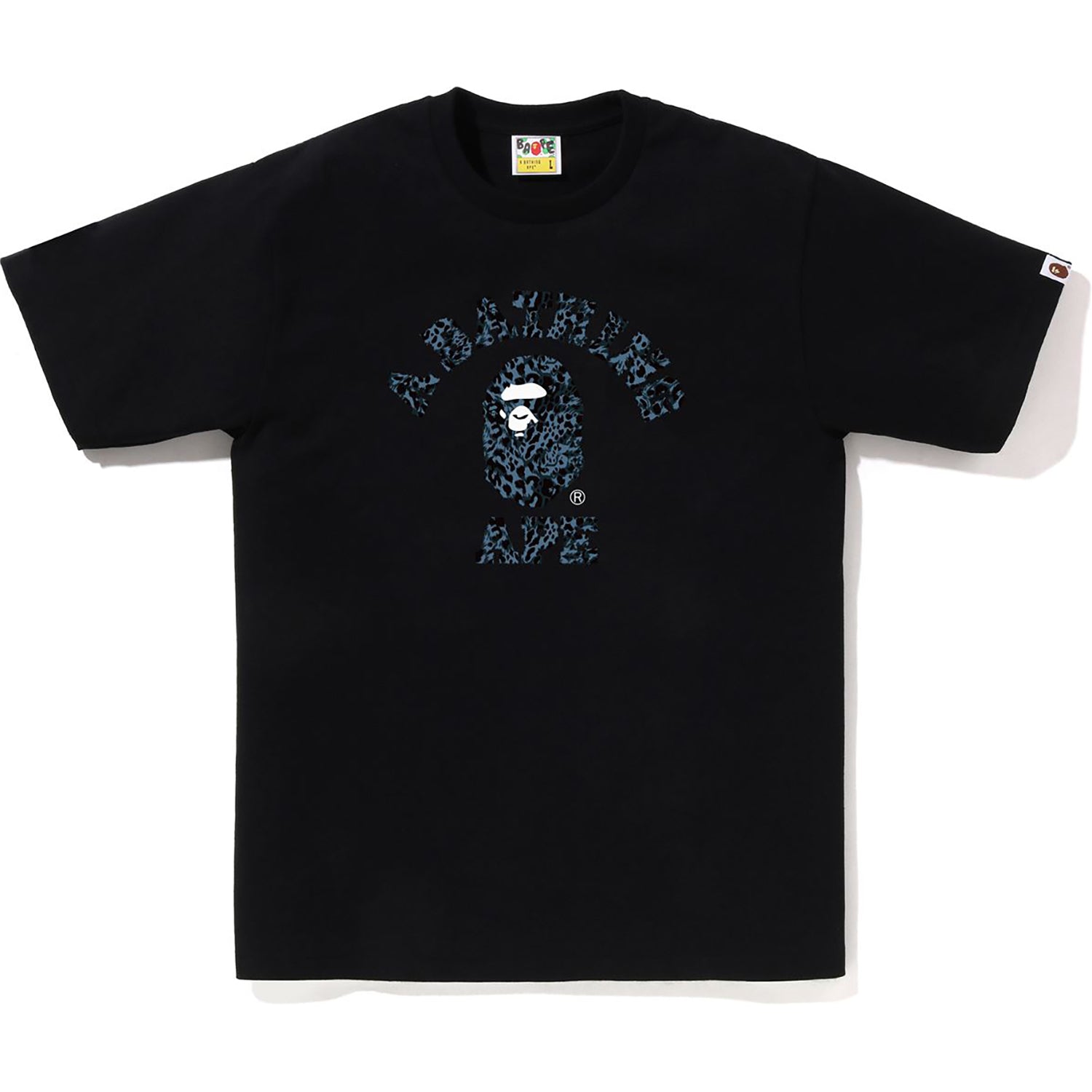 WILD LEOPARD PATTERN COLLEGE TEE MENS – us.bape.com