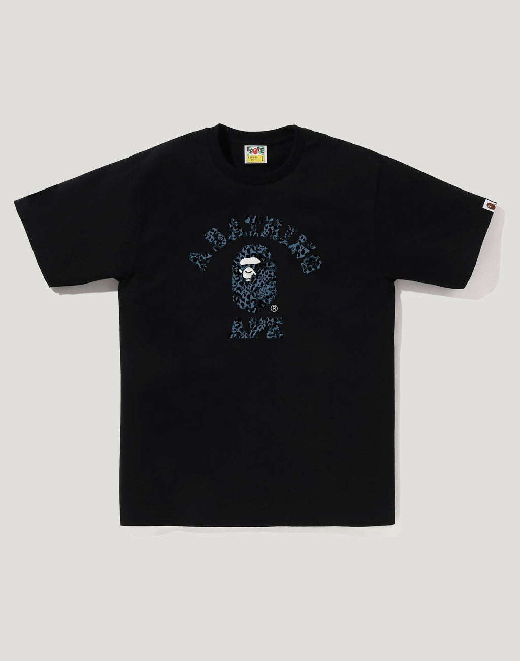 WILD LEOPARD PATTERN COLLEGE TEE MENS