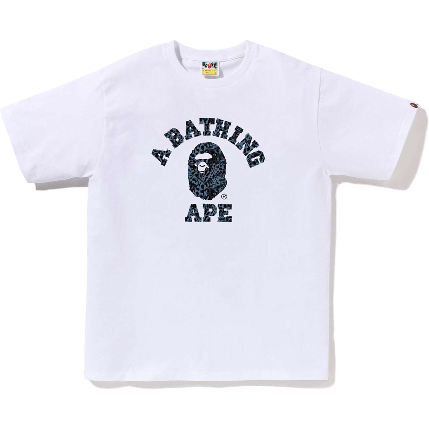 WILD LEOPARD PATTERN COLLEGE TEE MENS – us.bape.com