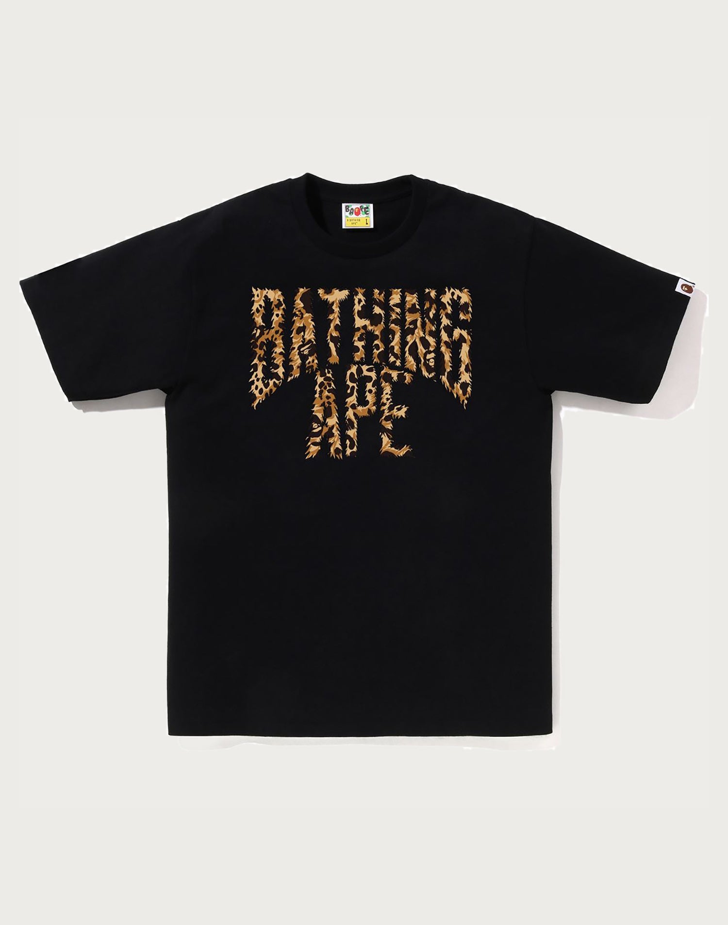 WILD LEOPARD PATTERN NYC LOGO TEE MENS