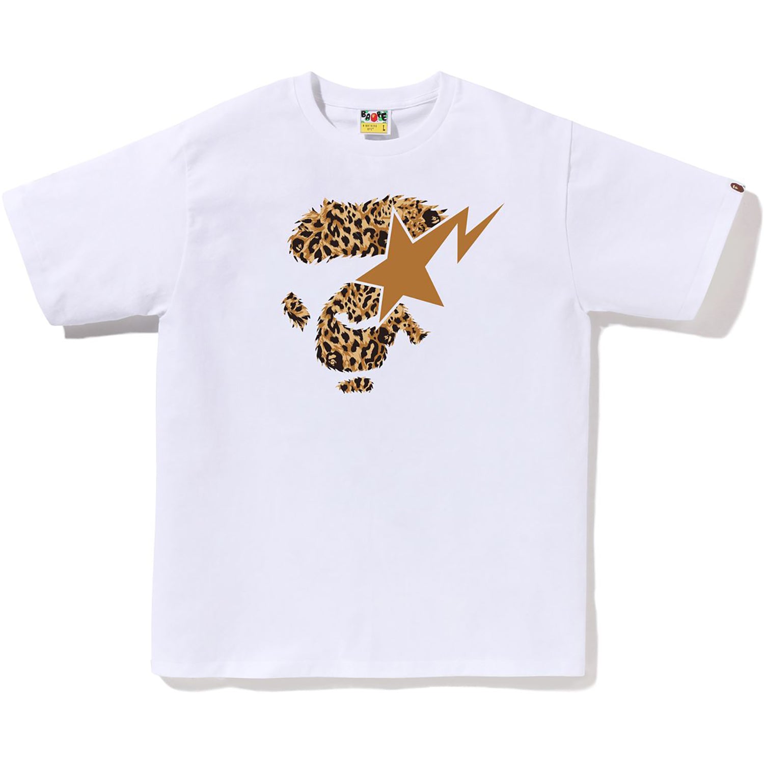 WILD LEOPARD PATTERN APE FACE STA TEE MENS – us.bape.com