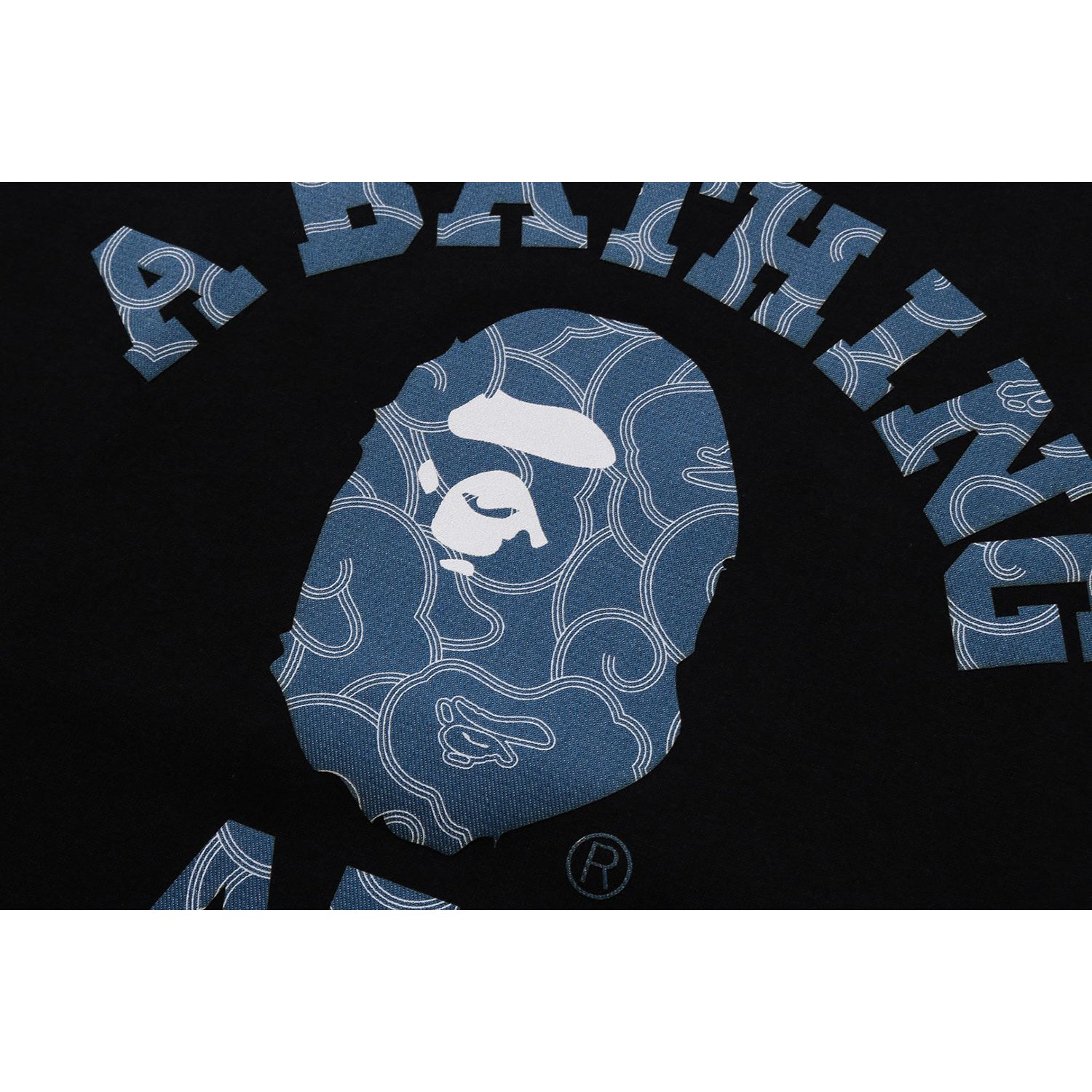 JAPANESE CLOUD CAMO COLLEGE TEE MENS – us.bape.com