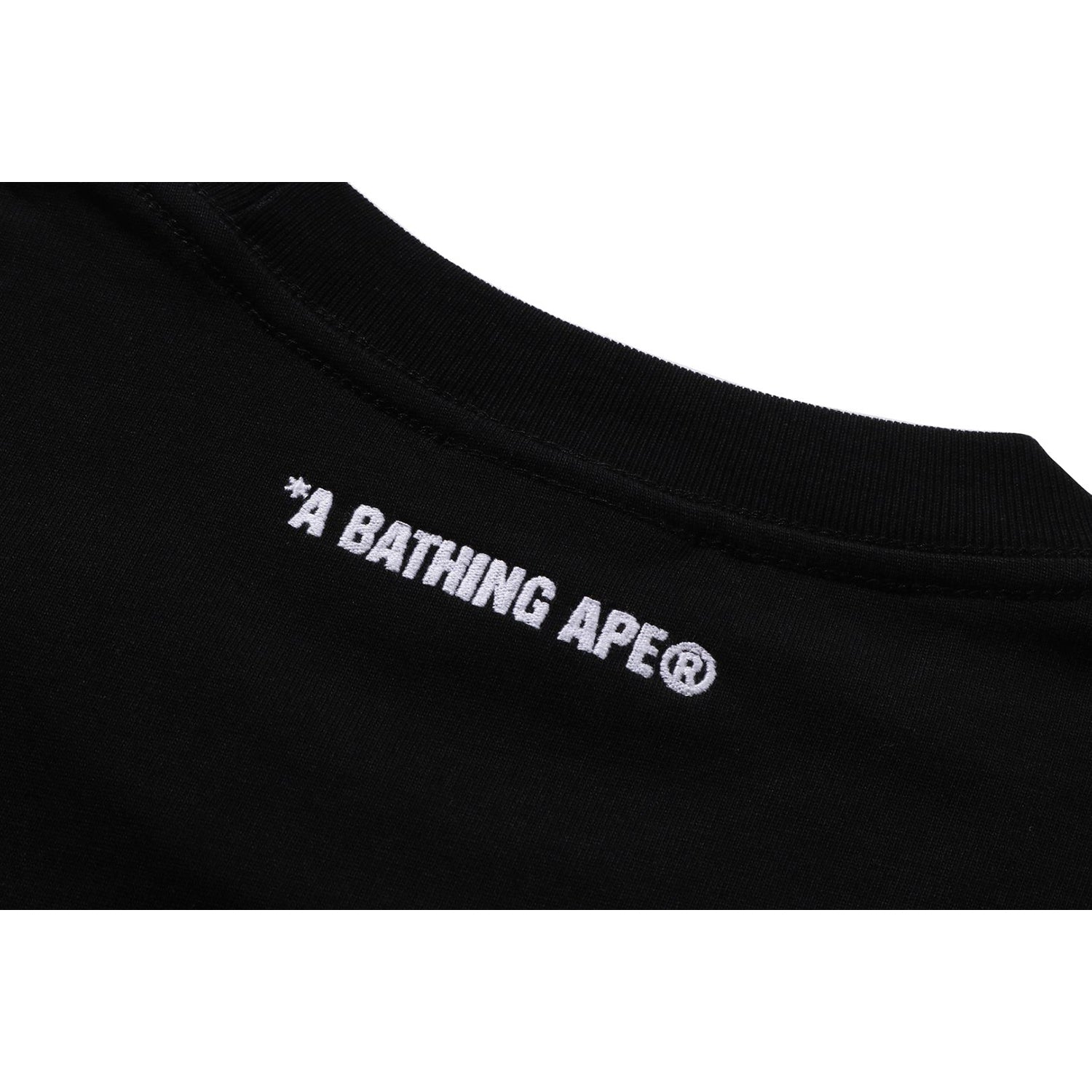 BAPE Mens Bee One Point Tee Green White Black Relaxed Fit Cotton
