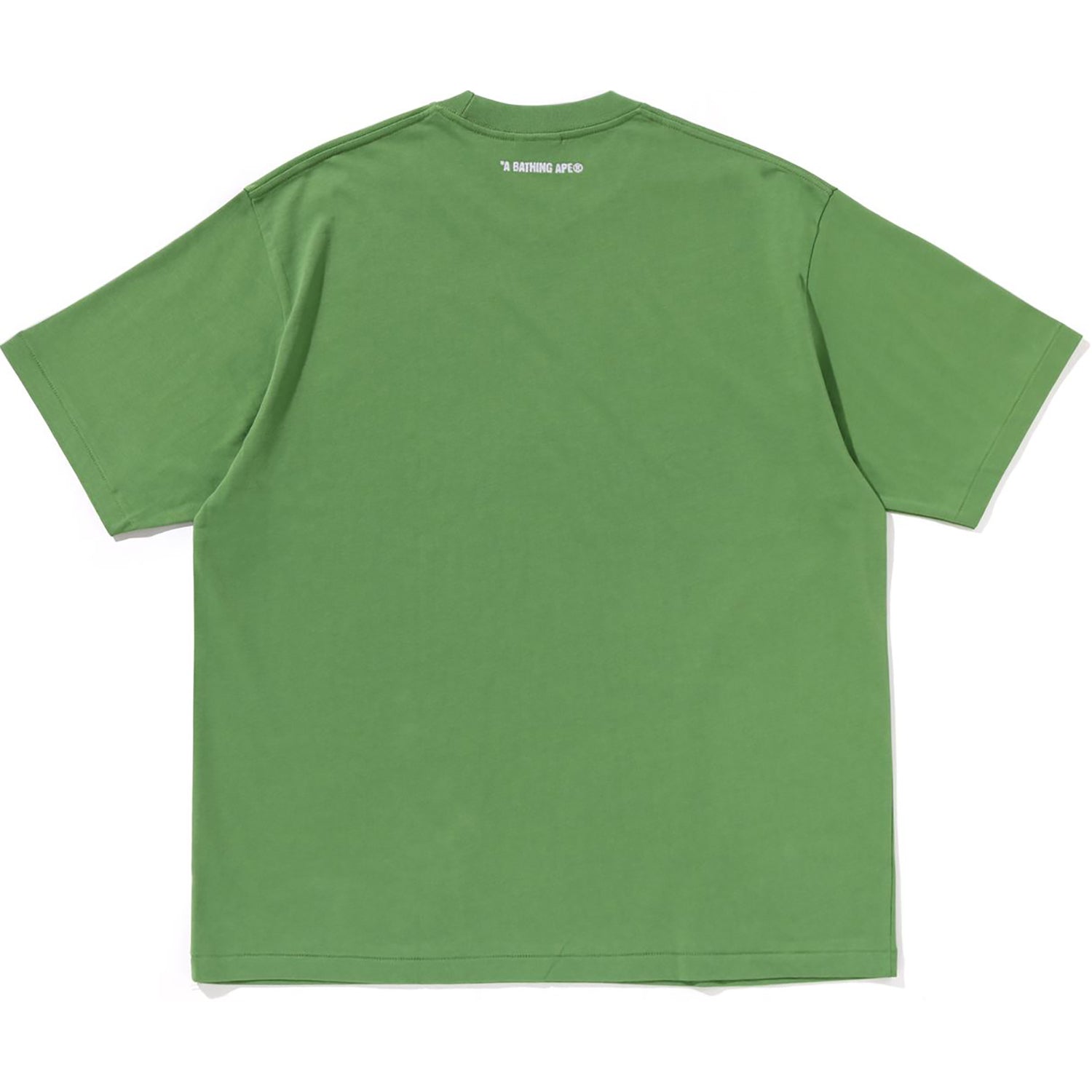 BAPE Mens Bee One Point Tee Green White Black Relaxed Fit Cotton