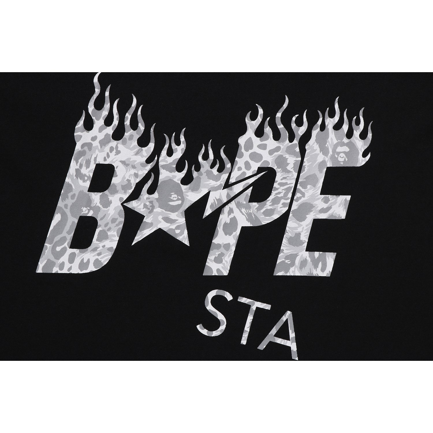 WILD LEOPARD PATTERN BAPE STA LOGO RELAXED FIT TEE MENS – us.bape.com