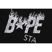 WILD LEOPARD PATTERN BAPE STA LOGO RELAXED FIT TEE MENS