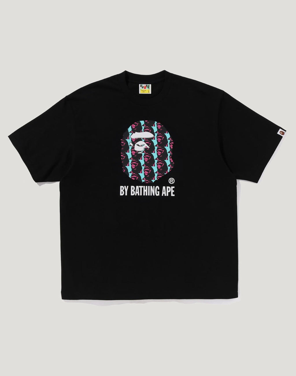 APE HEAD PATTERN BY BATHING APE RELAXED FIT TEE MENS