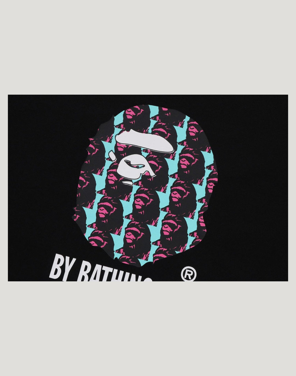 APE HEAD PATTERN BY BATHING APE RELAXED FIT TEE MENS