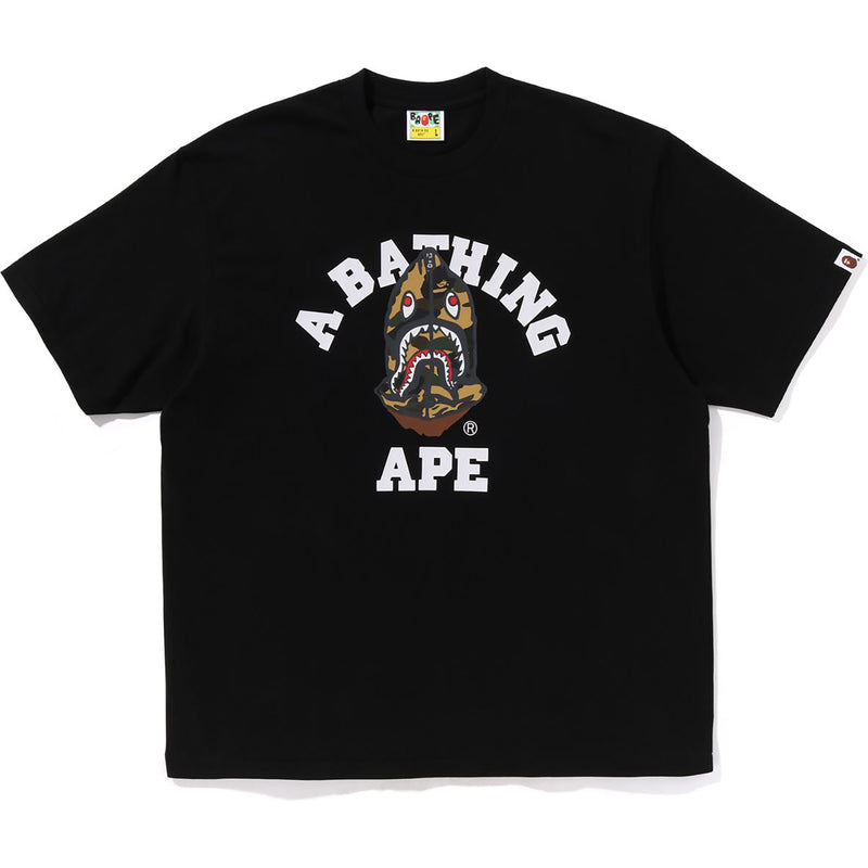 1ST CAMO SHARK SEIJIN COLLEGE RELAXED FIT TEE MENS