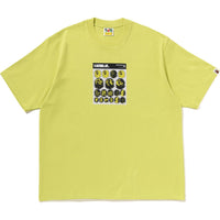 BAPE STICKER GRAPHIC RELAXED FIT TEE MENS
