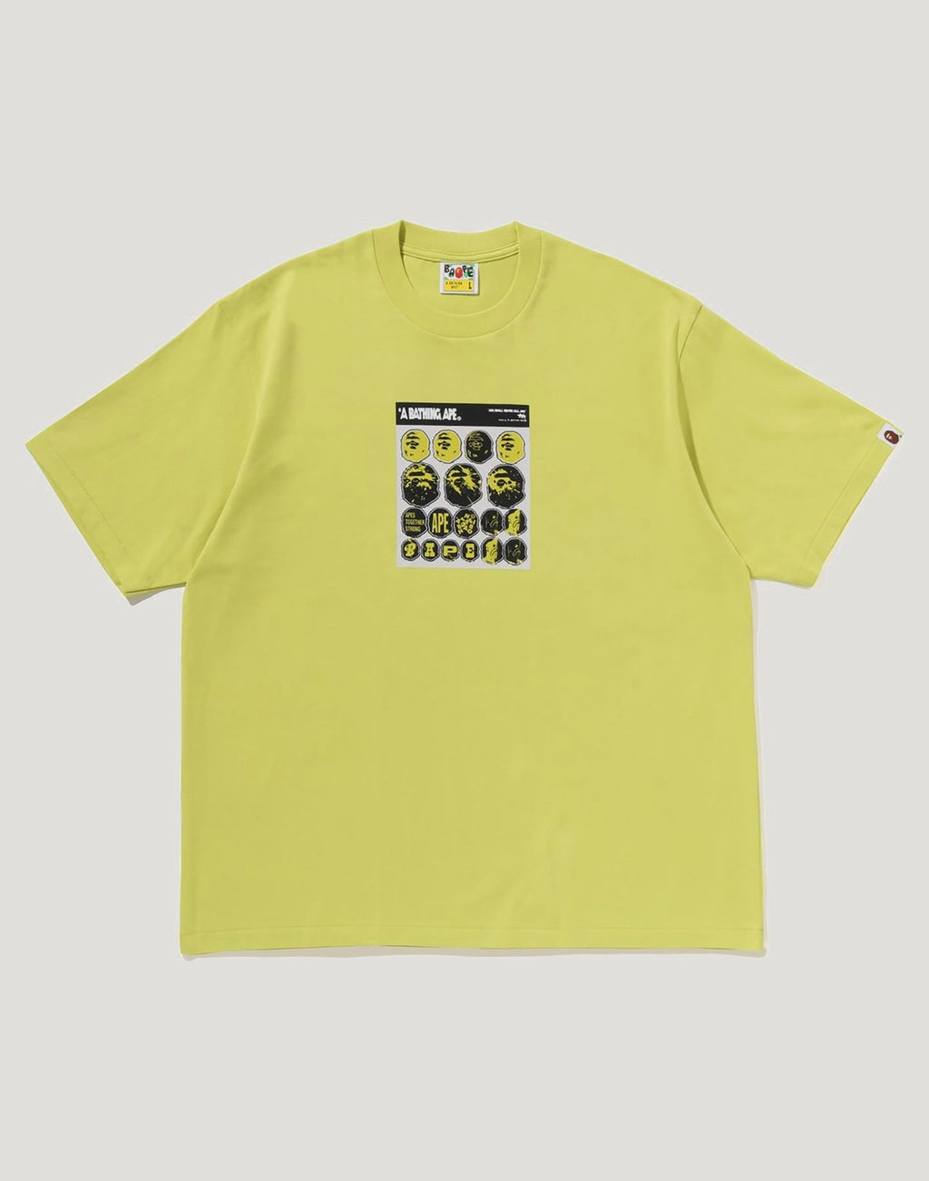 BAPE STICKER GRAPHIC RELAXED FIT TEE MENS