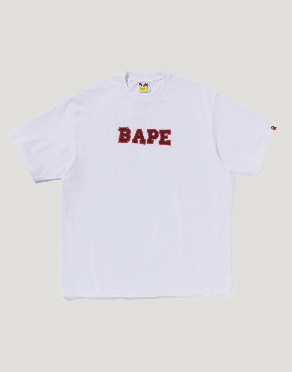 HAND DRAW BAPE LOGO RELAXED FIT TEE MENS