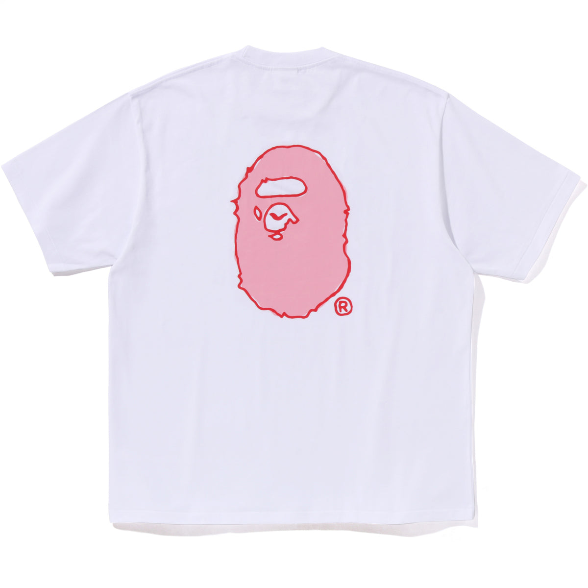 HAND DRAW BAPE LOGO RELAXED FIT TEE MENS