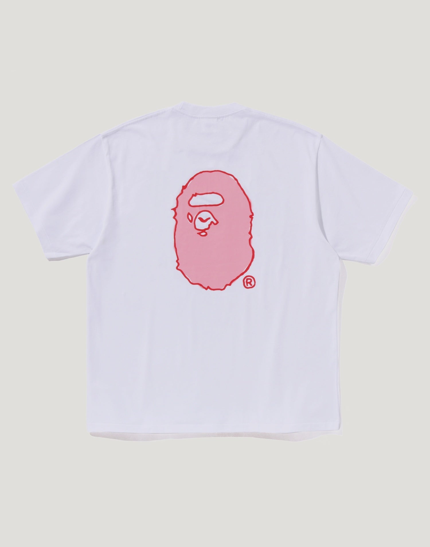 HAND DRAW BAPE LOGO RELAXED FIT TEE MENS