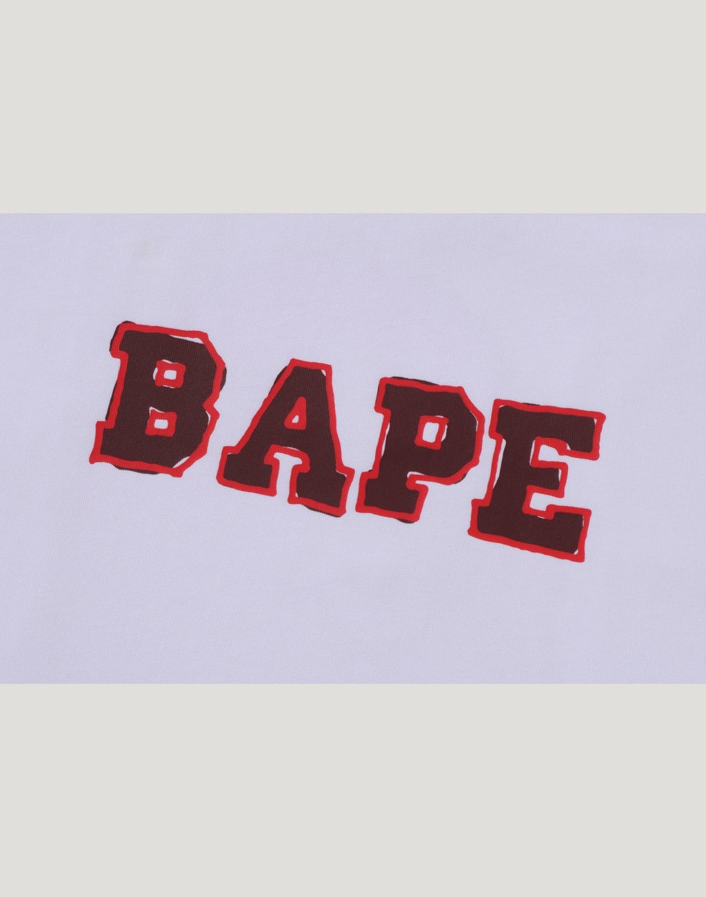 HAND DRAW BAPE LOGO RELAXED FIT TEE MENS