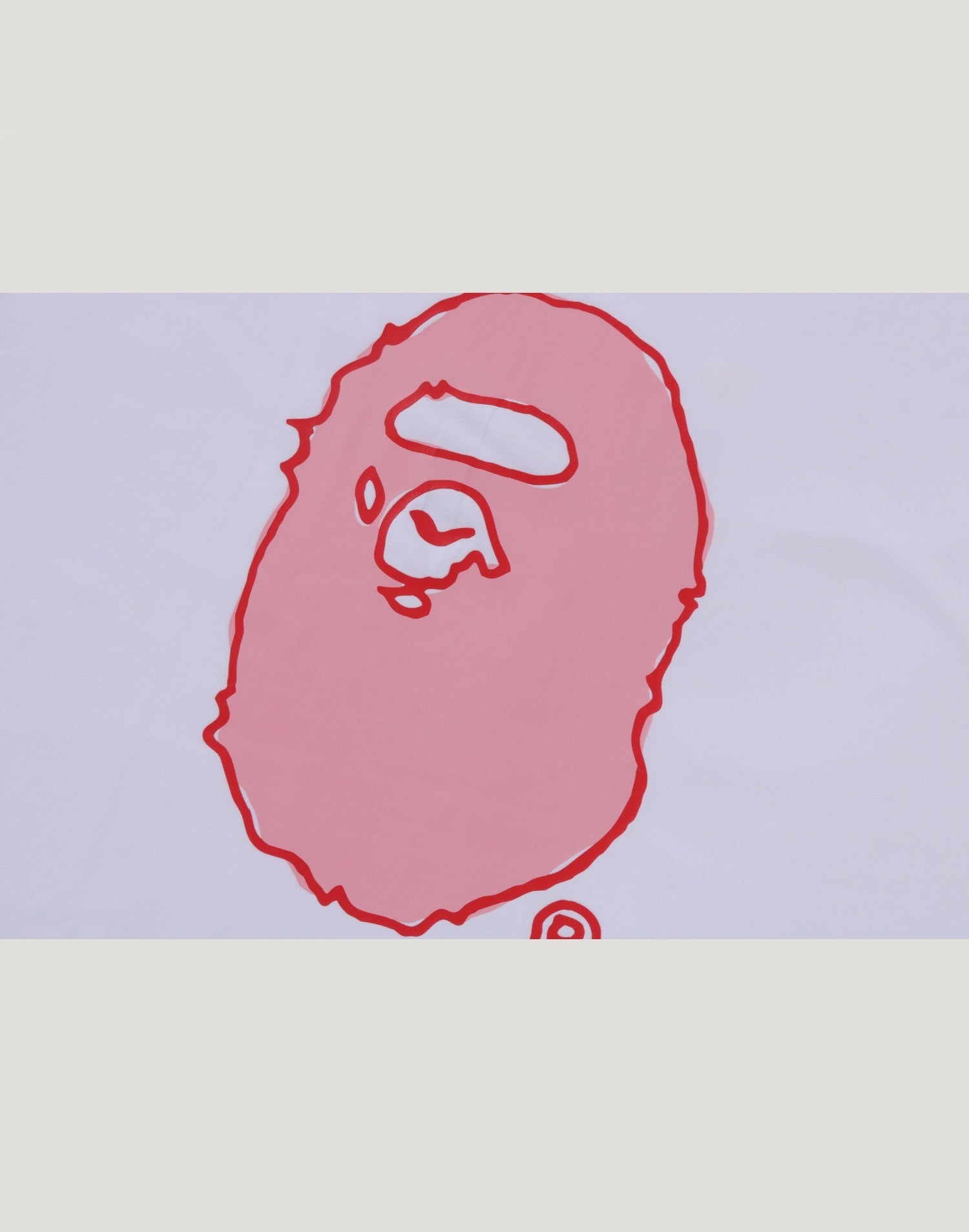 HAND DRAW BAPE LOGO RELAXED FIT TEE MENS