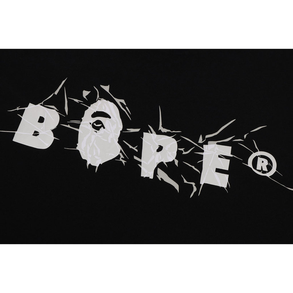 WRINKLE BAPE LOGO RELAXED FIT TEE MENS