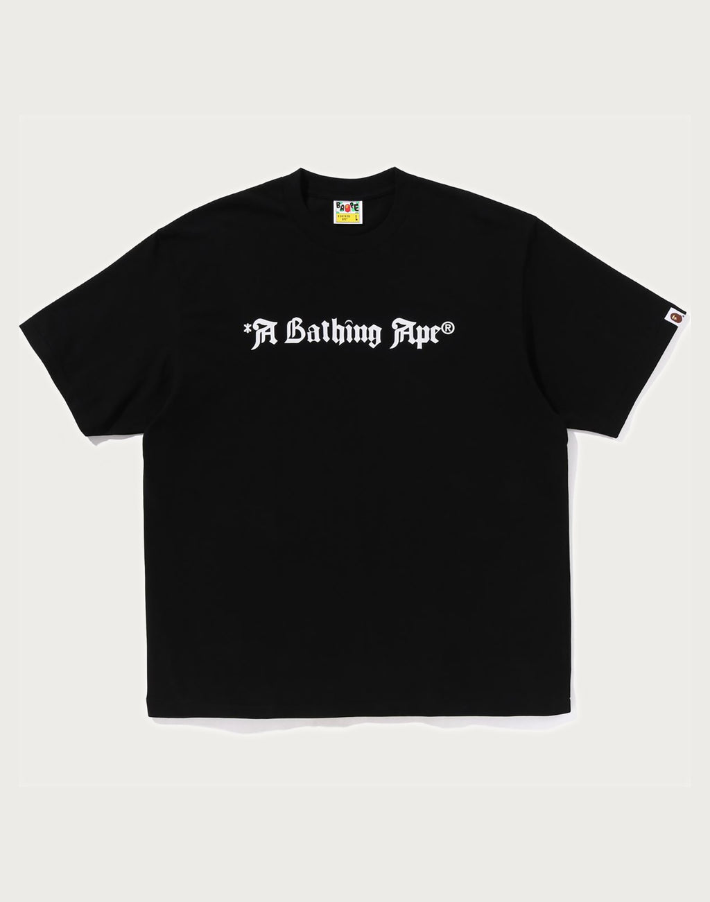 A BATHING APE LOGO RELAXED FIT TEE MENS